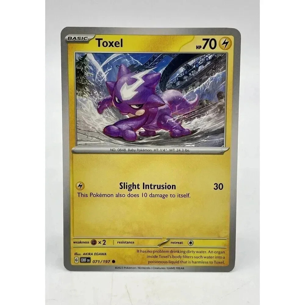 Toxel 071/197 Common S&V: Obsidian Non-Holo Pokemon TCG Mint Unplayed‎